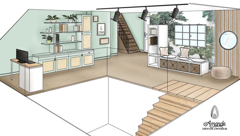 Décoration d'un espace palier
